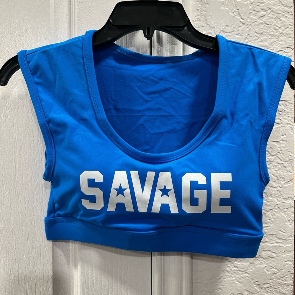 Salvage Vibrant Blue Crop Top